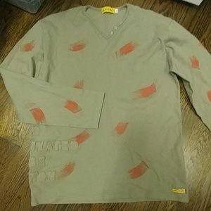 Men cotton long sleeve tee